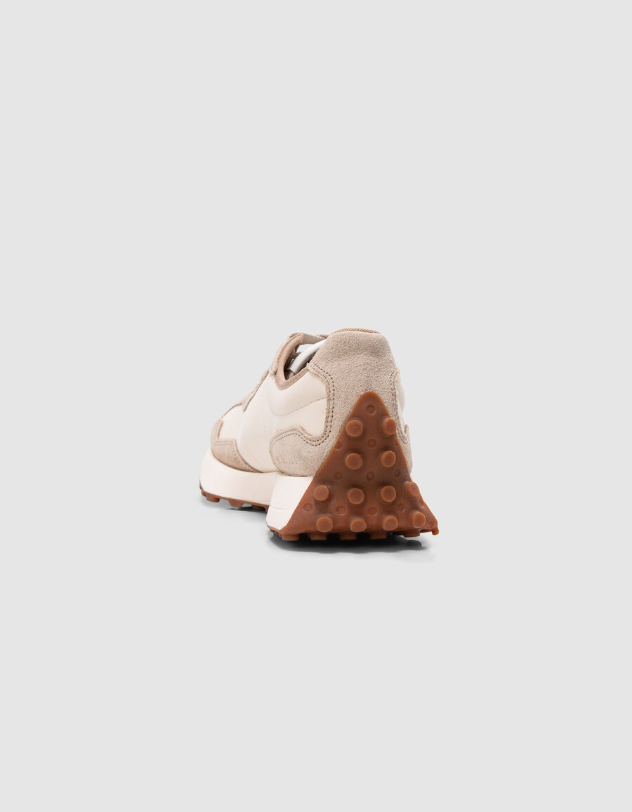 zapatillas new balance 327 color crudo para mujer