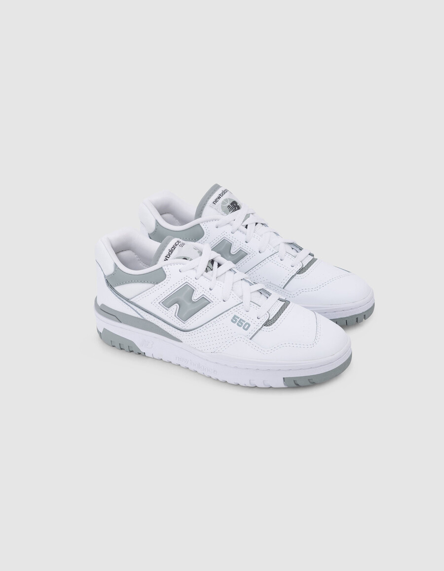zapatillas new balance 550 grises para mujer