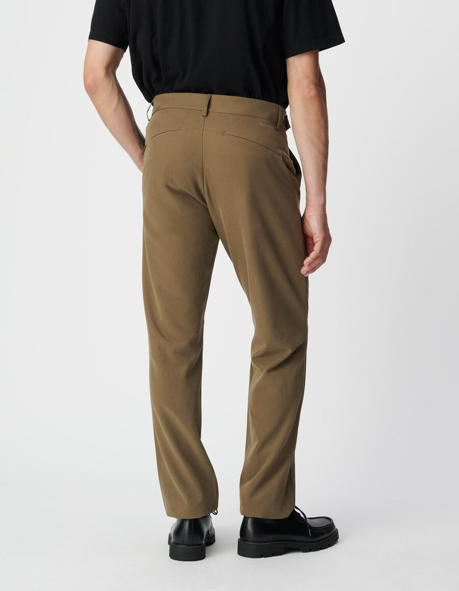 pantalones deportivos caqui con cordón para hombre de fácil cuidado