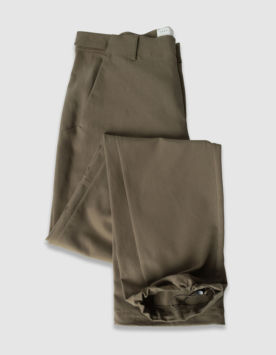 pantalones deportivos caqui con cordón para hombre de fácil cuidado