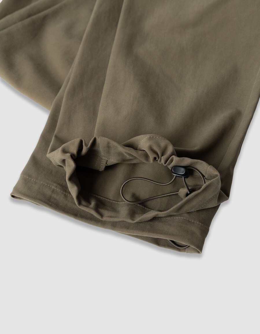 pantalones deportivos caqui con cordón para hombre de fácil cuidado