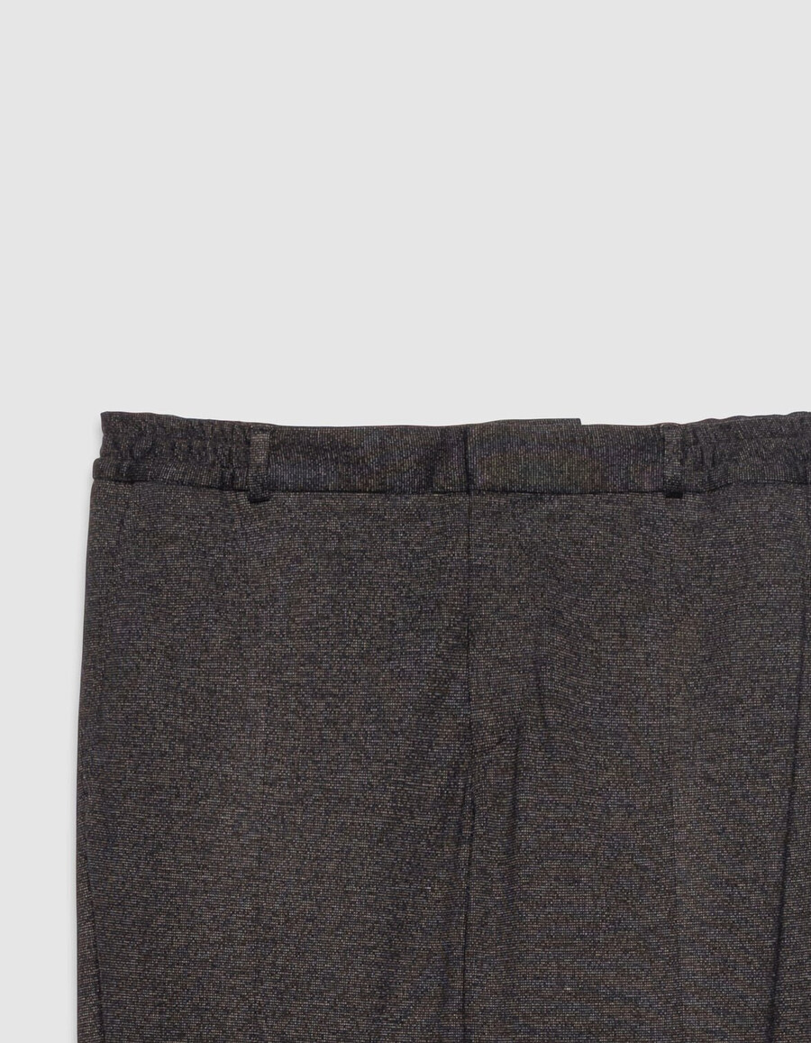 joggers ajustados de punto semiliso negros para hombre