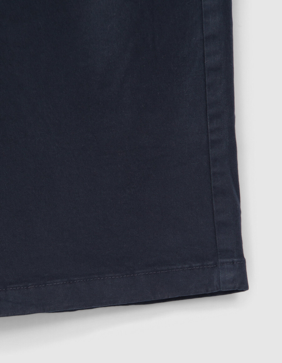 bermudas chinas azul marino para hombre