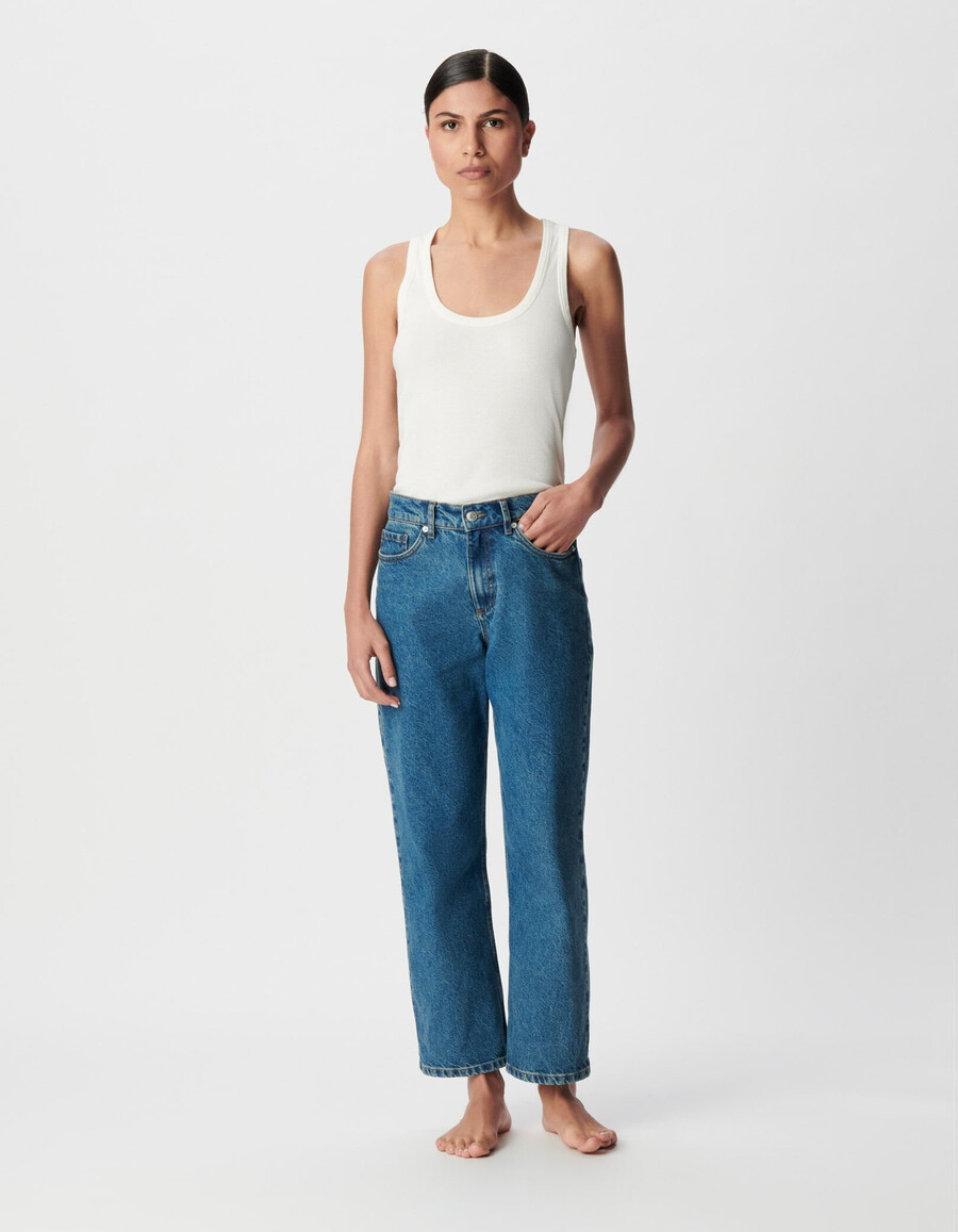 vaqueros boyfriend azules recortados charlotte women